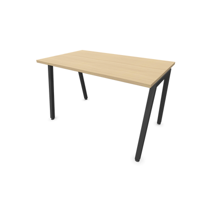 Narbutas Nova A Schreibtisch 1200x700mm -  Gestell Dunkelgrau  - Eichendekor gebleicht - 6023732