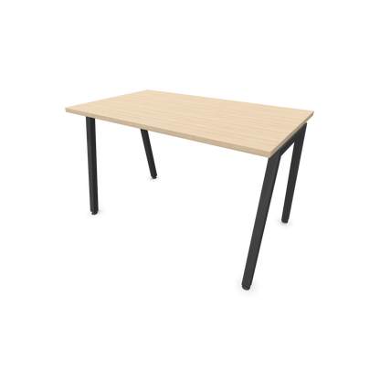 Narbutas Nova A Schreibtisch 1200x700mm -  Gestell Dunkelgrau  - Eschendekor sandbeige - 6023734