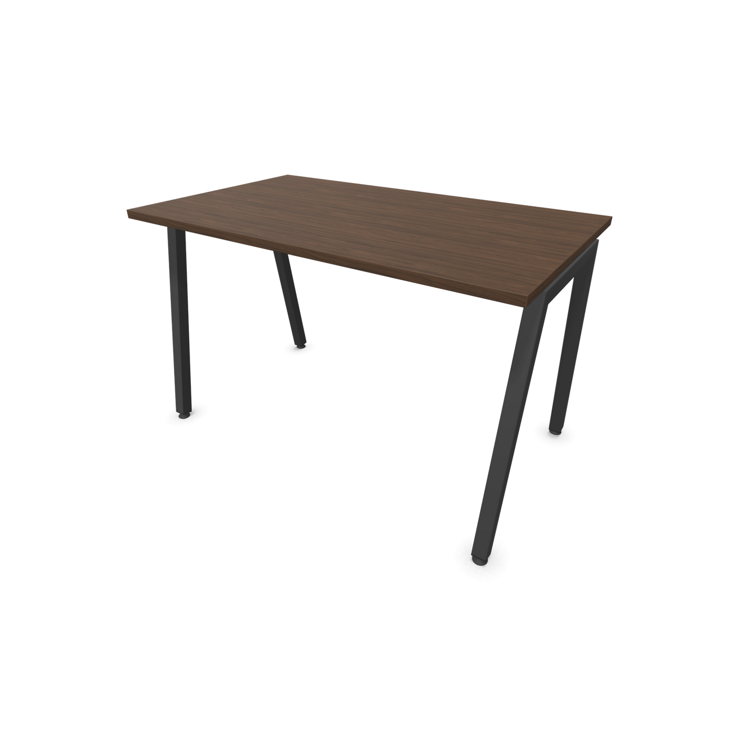 Narbutas Nova A Schreibtisch 1200x700mm -  Gestell Dunkelgrau  - Nussbaumdekor dunkel - 6023735