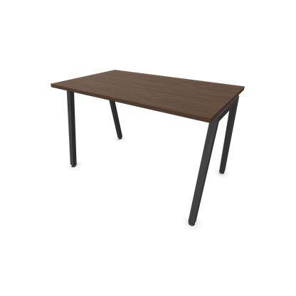 Narbutas Nova A Schreibtisch 1200x700mm -  Gestell Dunkelgrau  - Nussbaumdekor dunkel - 6023735