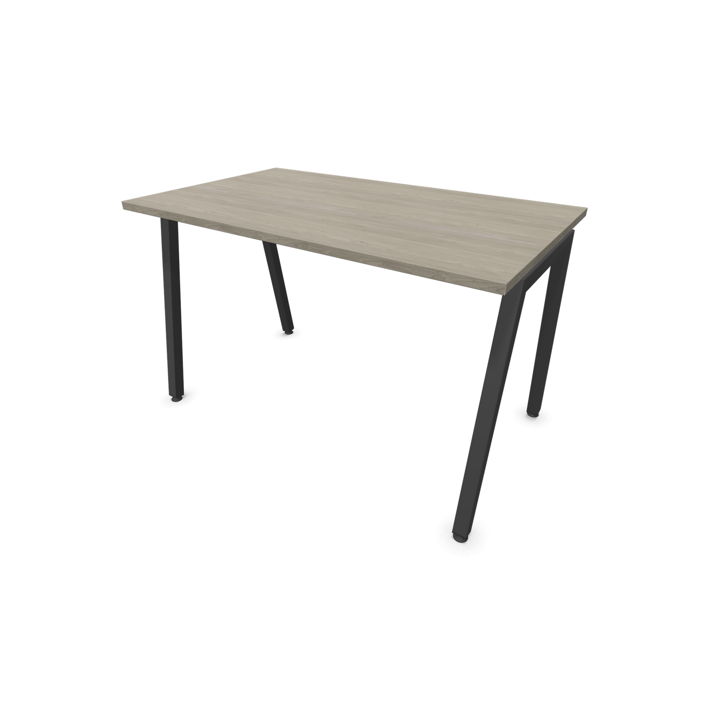 Narbutas Nova A Schreibtisch 1200x700mm -  Gestell Dunkelgrau  - Holzdekor grau - 6023736