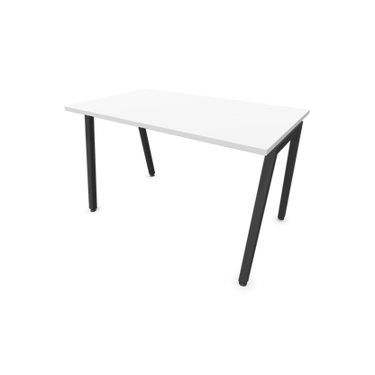 Narbutas Nova A Schreibtisch 1200x700mm -  Gestell Dunkelgrau  - Weiss - 6023737