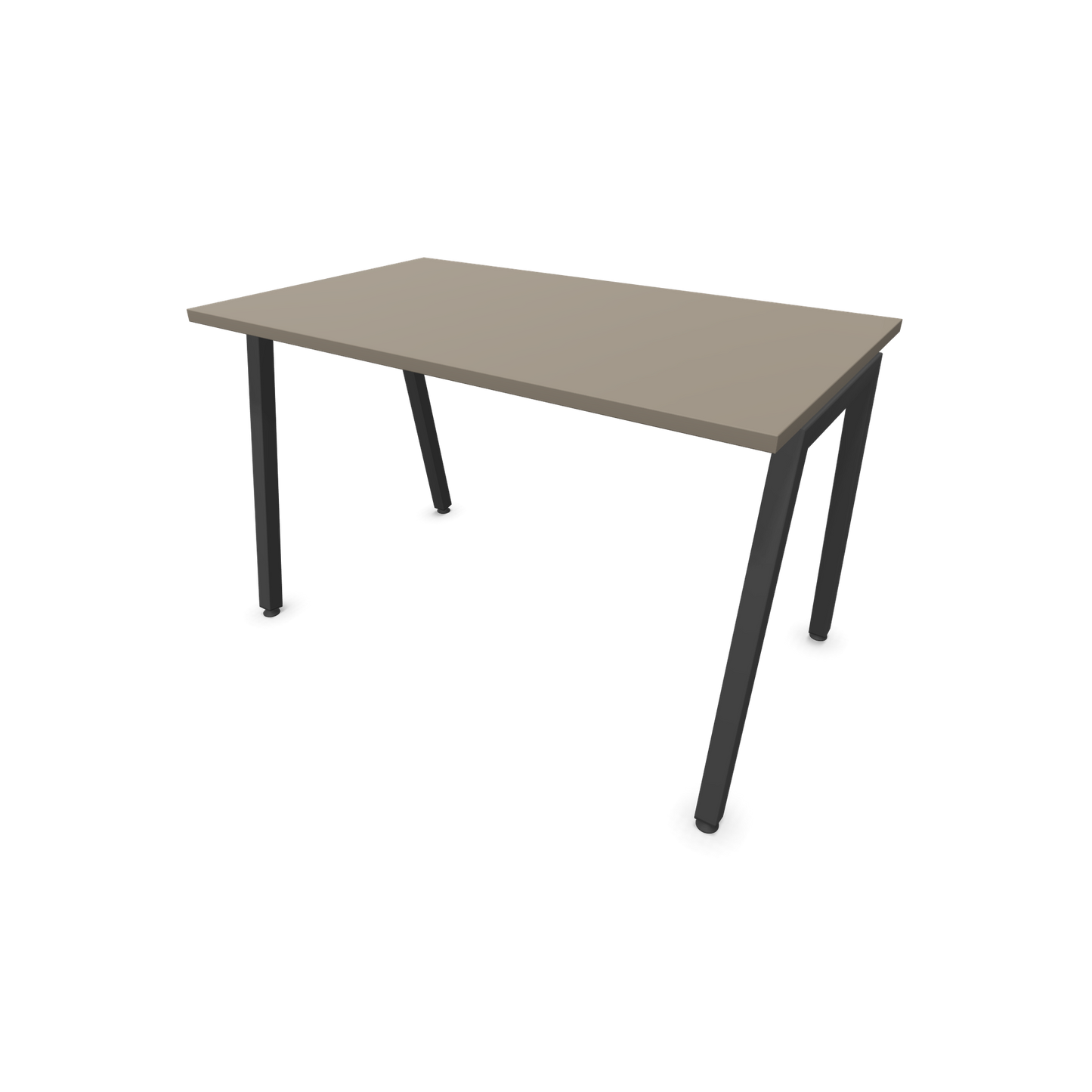 Narbutas Nova A Schreibtisch 1200x700mm -  Gestell Dunkelgrau  - Cubanitgrau - 6023739