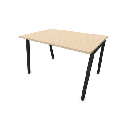 Narbutas Nova A Schreibtisch 1200x800mm - Gestell Schwarz  - Eschendekor sandbeige - 6023749