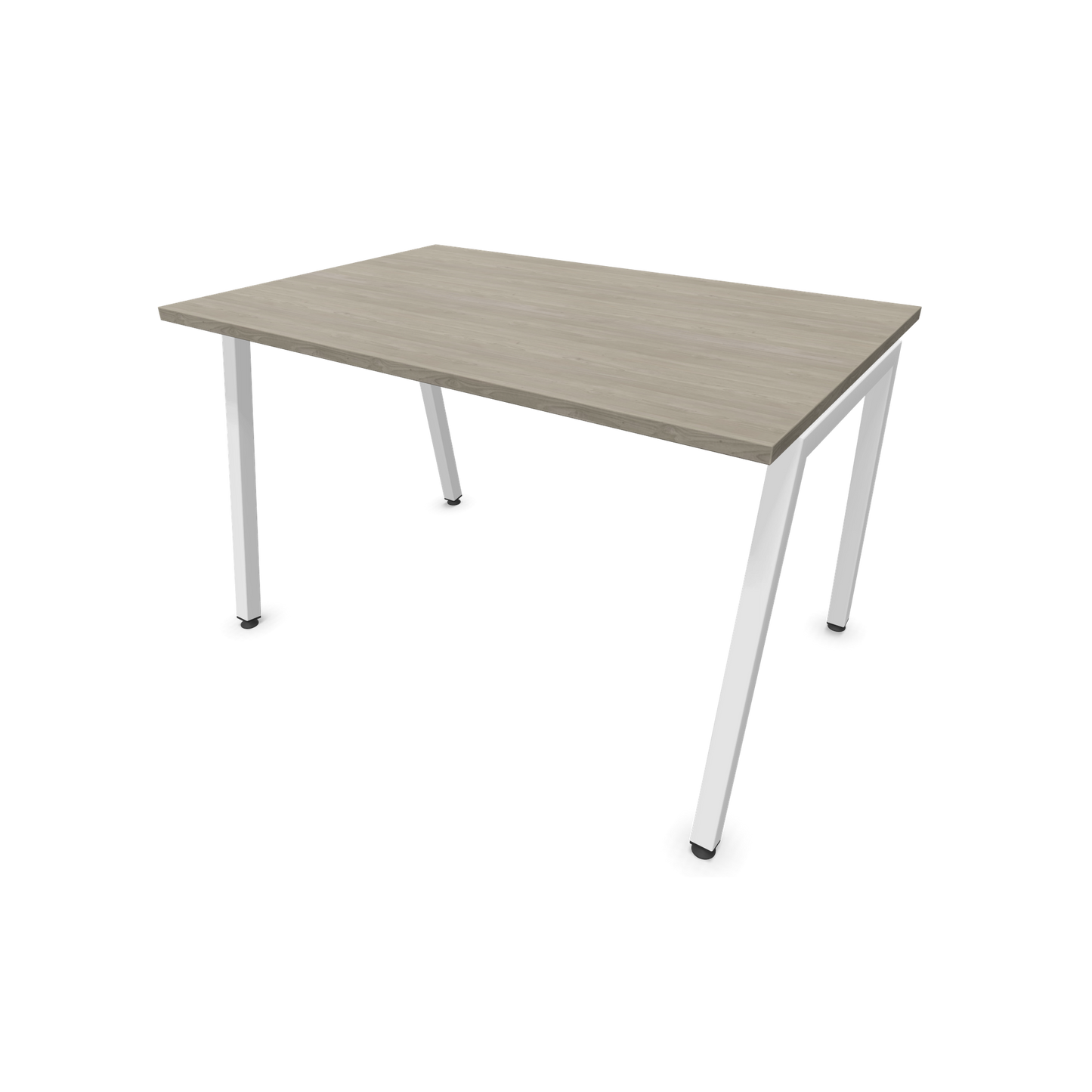 Narbutas Nova A Schreibtisch 1200x800mm - Gestell Weiss  - Holzdekor grau - 6023760