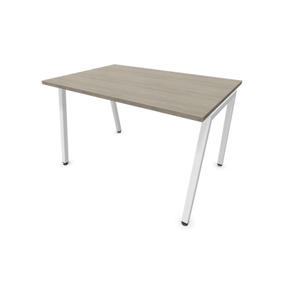 Narbutas Nova A Schreibtisch 1200x800mm - Gestell Weiss  - Holzdekor grau - 6023760