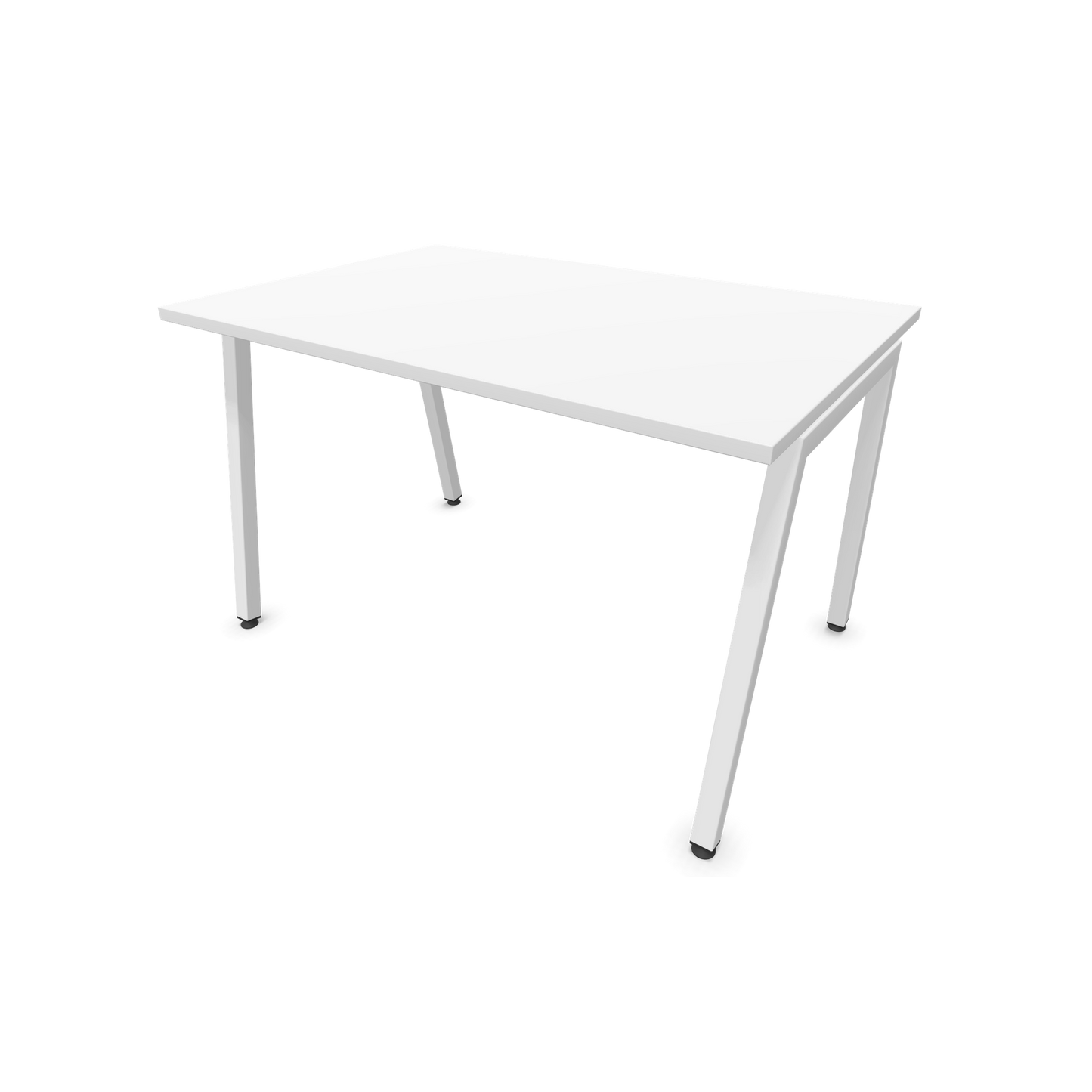 Narbutas Nova A Schreibtisch 1200x800mm - Gestell Weiss  - Weiss - 6023761