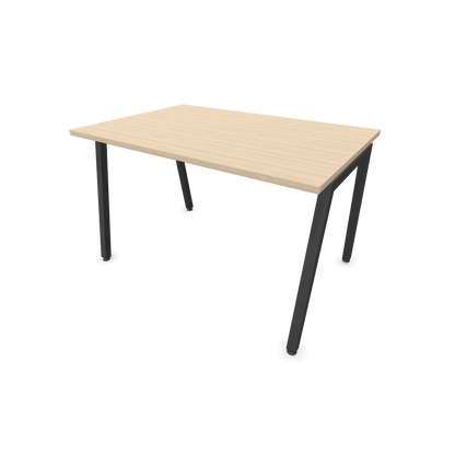 Narbutas Nova A Schreibtisch 1200x800mm -  Gestell Dunkelgrau  - Eschendekor sandbeige - 6023776