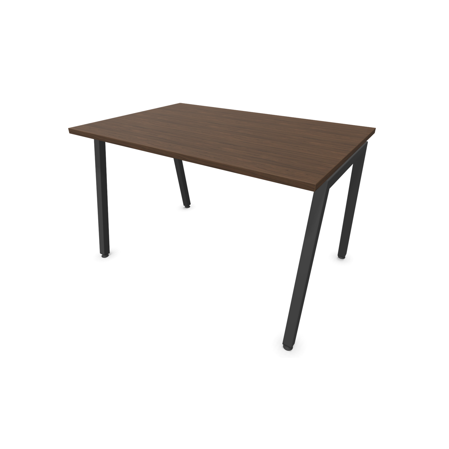 Narbutas Nova A Schreibtisch 1200x800mm -  Gestell Dunkelgrau  - Nussbaumdekor dunkel - 6023777