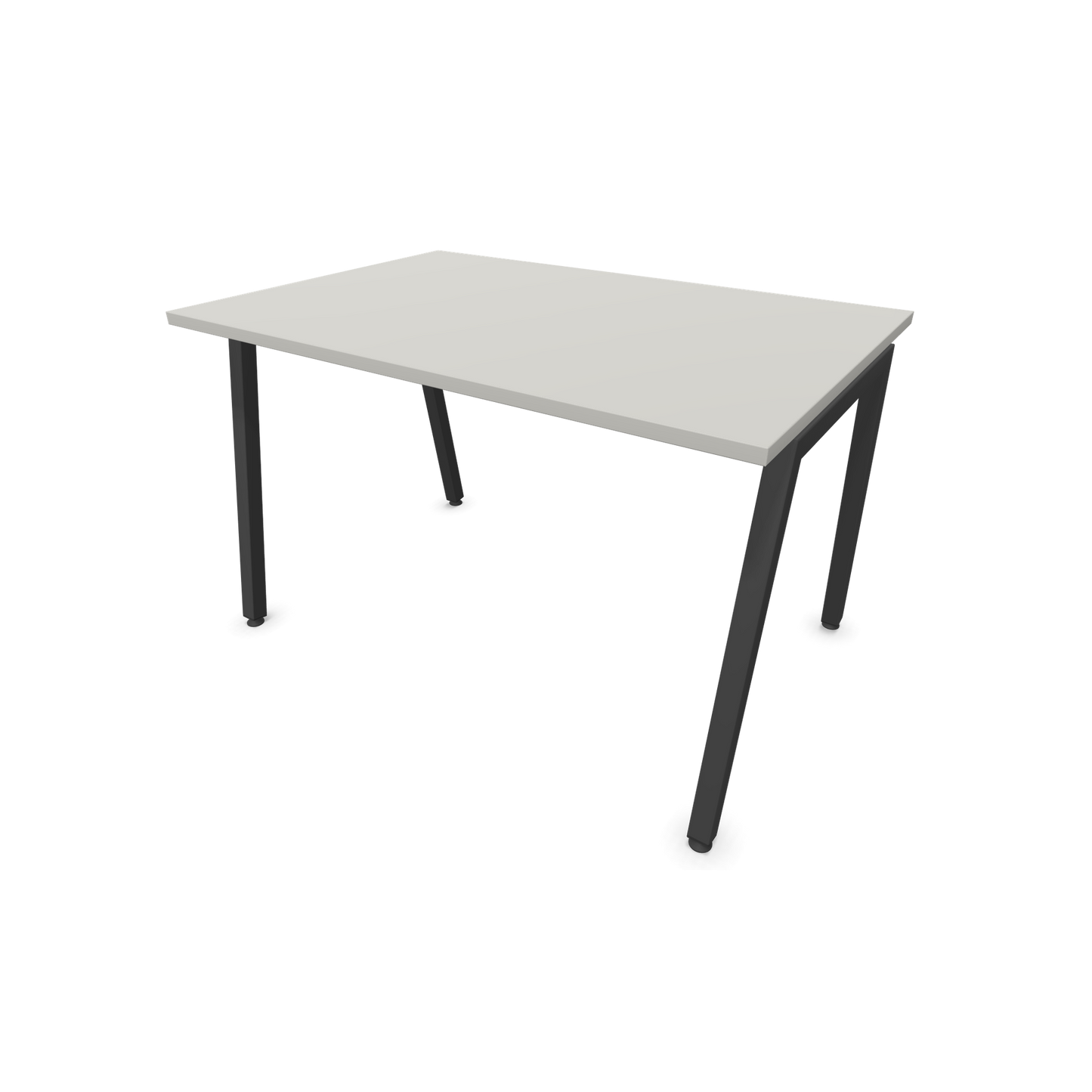 Narbutas Nova A Schreibtisch 1200x800mm -  Gestell Dunkelgrau  - Perlgrau - 6023782