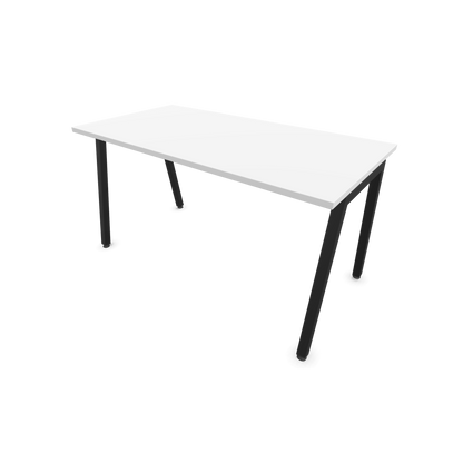 Narbutas Nova A Schreibtisch 1400x700mm - Gestell Schwarz  - Weiss - 6023788