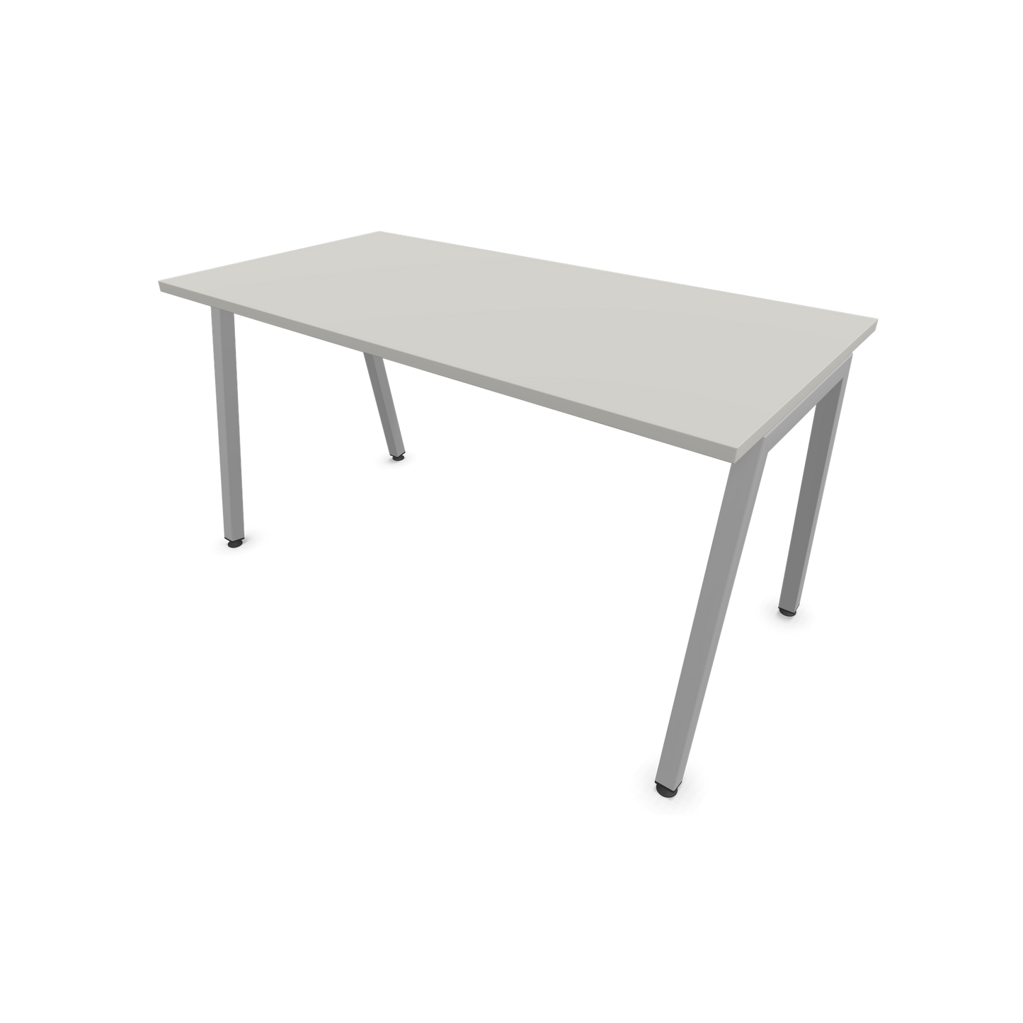 Narbutas Nova A Schreibtisch 1400x700mm -  Gestell Silbergrau  - Perlgrau - 6023809