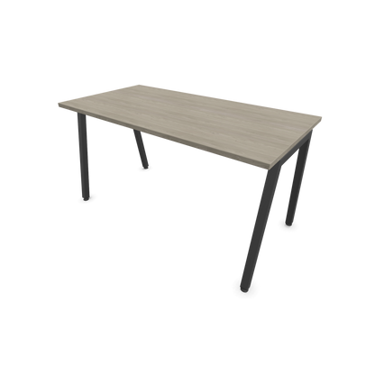 Narbutas Nova A Schreibtisch 1400x700mm -  Gestell Dunkelgrau  - Holzdekor grau - 6023814