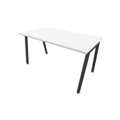 Narbutas Nova A Schreibtisch 1400x700mm -  Gestell Dunkelgrau  - Weiss - 6023815