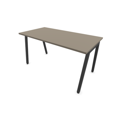 Narbutas Nova A Schreibtisch 1400x700mm -  Gestell Dunkelgrau  - Cubanitgrau - 6023817