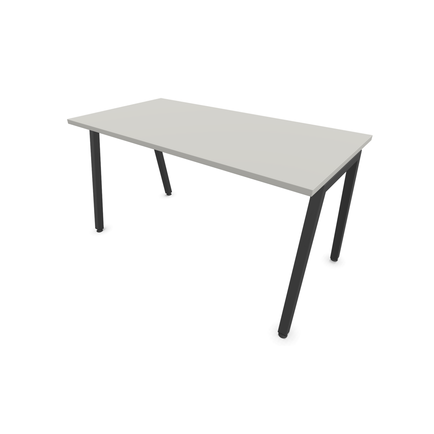 Narbutas Nova A Schreibtisch 1400x700mm -  Gestell Dunkelgrau  - Perlgrau - 6023818