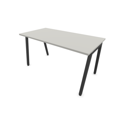 Narbutas Nova A Schreibtisch 1400x700mm -  Gestell Dunkelgrau  - Perlgrau - 6023818