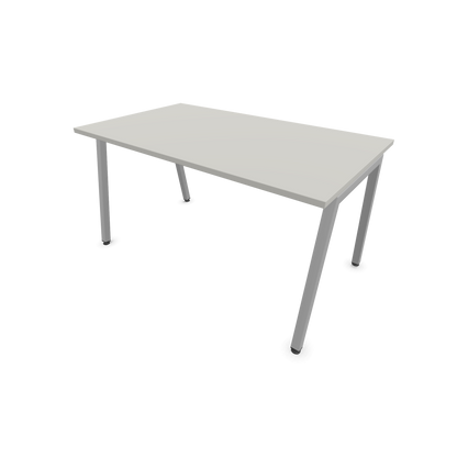 Narbutas Nova A Schreibtisch 1400x800mm -  Gestell Silbergrau  - Perlgrau - 6023847