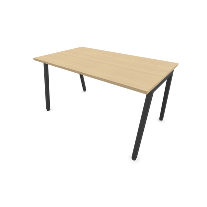 Narbutas Nova A Schreibtisch 1400x800mm -  Gestell Dunkelgrau  - Eichendekor gebleicht - 6023848