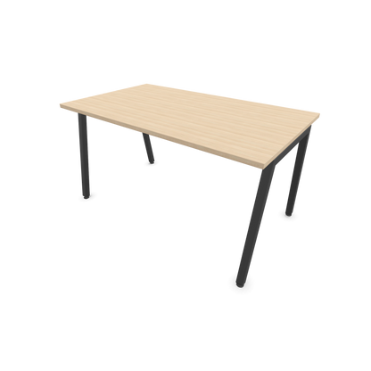 Narbutas Nova A Schreibtisch 1400x800mm -  Gestell Dunkelgrau  - Eschendekor sandbeige - 6023850