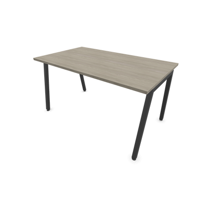 Narbutas Nova A Schreibtisch 1400x800mm -  Gestell Dunkelgrau  - Holzdekor grau - 6023852
