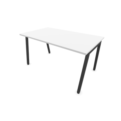Narbutas Nova A Schreibtisch 1400x800mm -  Gestell Dunkelgrau  - Weiss - 6023853