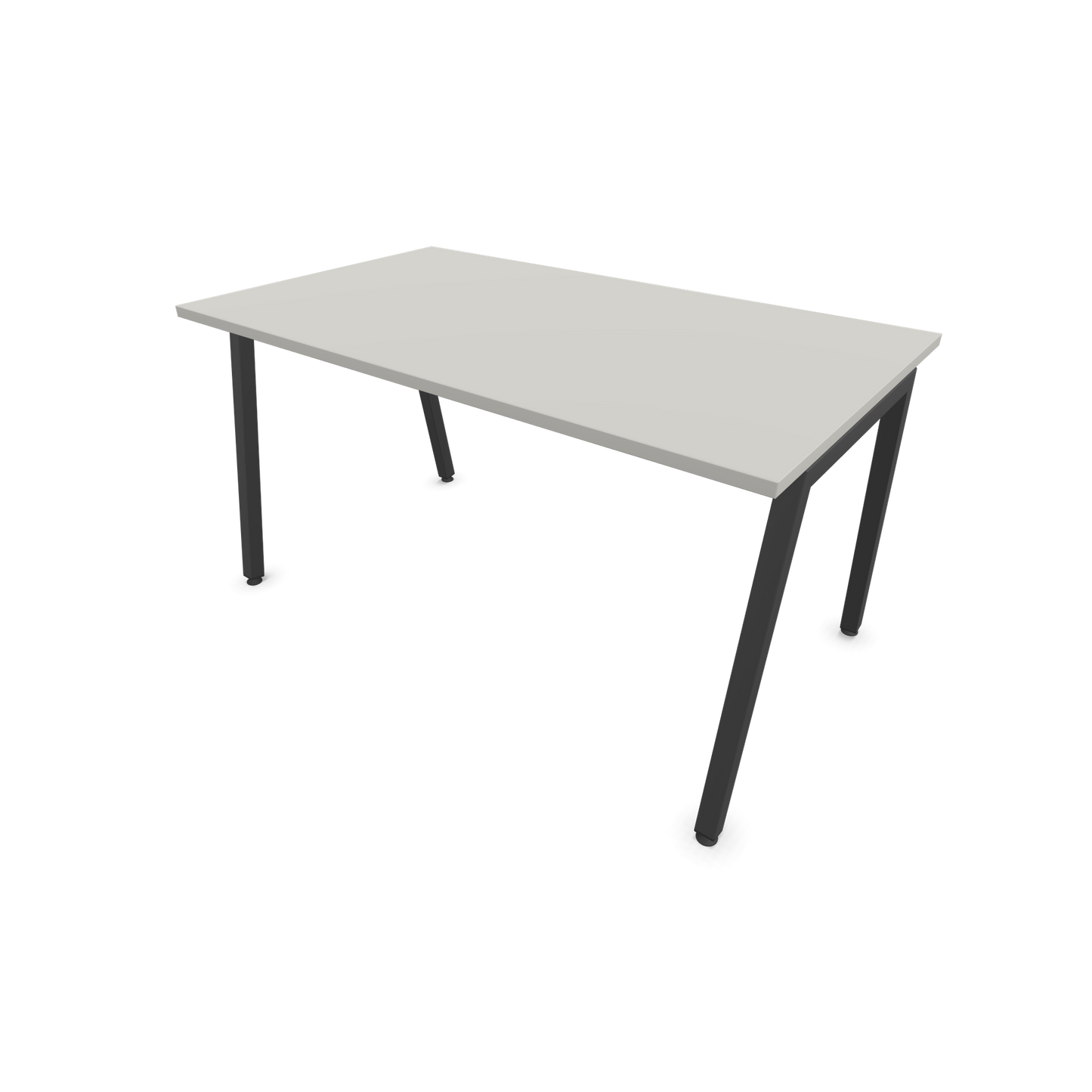 Narbutas Nova A Schreibtisch 1400x800mm -  Gestell Dunkelgrau  - Perlgrau - 6023856