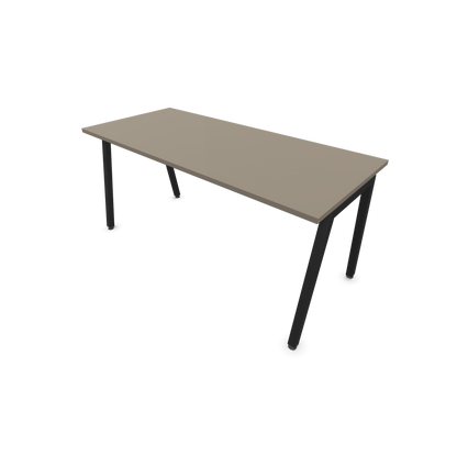 Narbutas Nova A Schreibtisch 1600x700mm - Gestell Schwarz  - Cubanitgrau - 6023865
