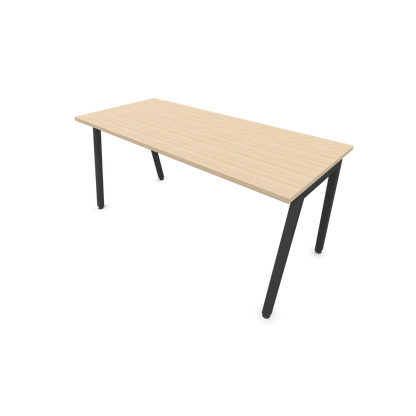 Narbutas Nova A Schreibtisch 1600x700mm -  Gestell Dunkelgrau  - Eschendekor sandbeige - 6023889