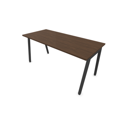 Narbutas Nova A Schreibtisch 1600x700mm -  Gestell Dunkelgrau  - Nussbaumdekor dunkel - 6023890