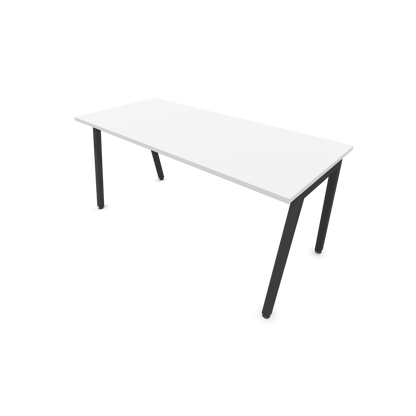 Narbutas Nova A Schreibtisch 1600x700mm -  Gestell Dunkelgrau  - Weiss - 6023892