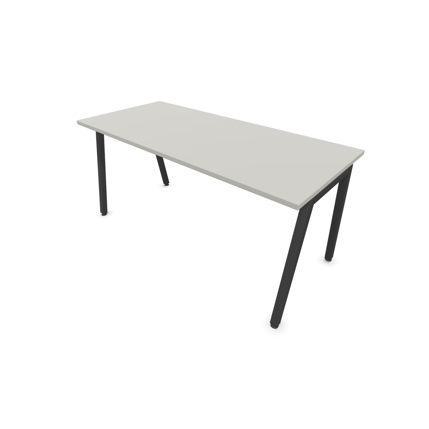 Narbutas Nova A Schreibtisch 1600x700mm -  Gestell Dunkelgrau  - Perlgrau - 6023895