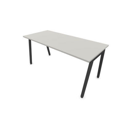 Narbutas Nova A Schreibtisch 1600x700mm -  Gestell Dunkelgrau  - Perlgrau - 6023895