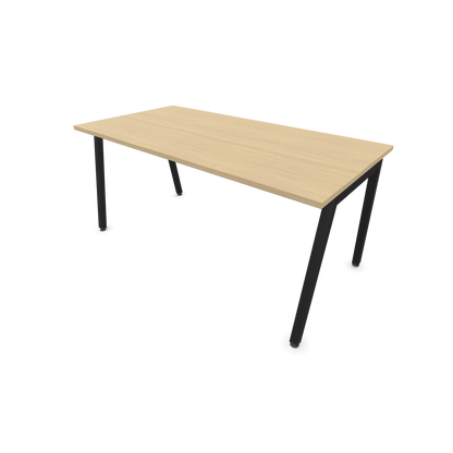 Narbutas Nova A Schreibtisch 1600x800mm - Gestell Schwarz  - Eichendekor gebleicht - 6023896