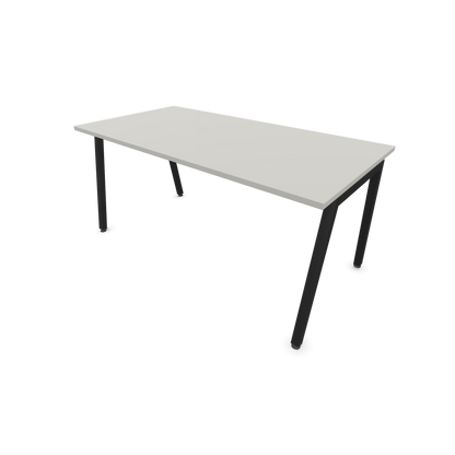 Narbutas Nova A Schreibtisch 1600x800mm - Gestell Schwarz  - Perlgrau - 6023904