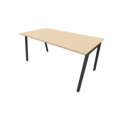 Narbutas Nova A Schreibtisch 1600x800mm -  Gestell Dunkelgrau  - Eschendekor sandbeige - 6023925