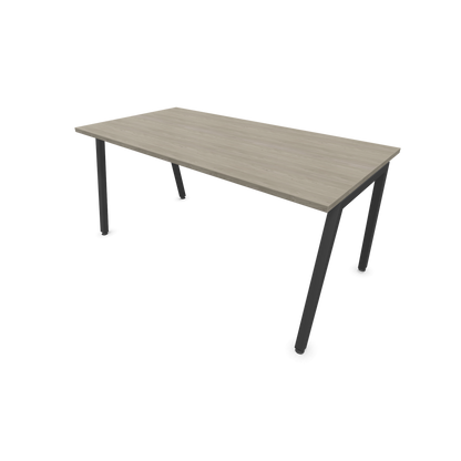 Narbutas Nova A Schreibtisch 1600x800mm -  Gestell Dunkelgrau  - Holzdekor grau - 6023927