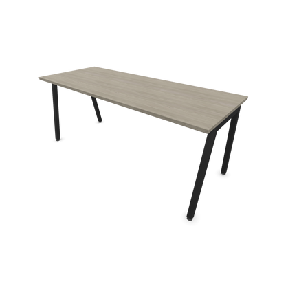Narbutas Nova A Schreibtisch 1800x700mm - Gestell Schwarz  - Holzdekor grau - 6023936