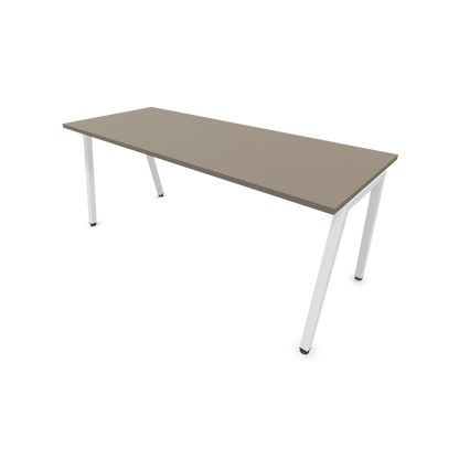 Narbutas Nova A Schreibtisch 1800x700mm - Gestell Weiss  - Cubanitgrau - 6023948