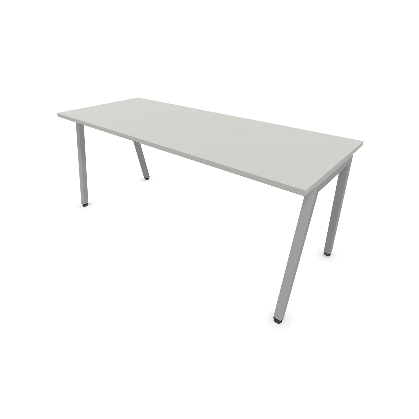 Narbutas Nova A Schreibtisch 1800x700mm -  Gestell Silbergrau  - Perlgrau - 6023958