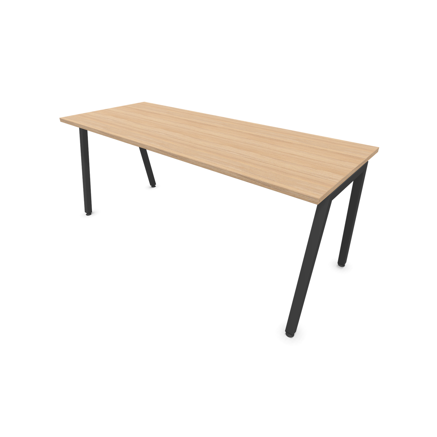 Narbutas Nova A Schreibtisch 1800x700mm -  Gestell Dunkelgrau  - Bernsteineichendekor - 6023960