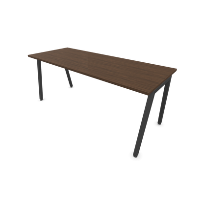 Narbutas Nova A Schreibtisch 1800x700mm -  Gestell Dunkelgrau  - Nussbaumdekor dunkel - 6023962