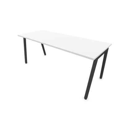Narbutas Nova A Schreibtisch 1800x700mm -  Gestell Dunkelgrau  - Weiss - 6023964
