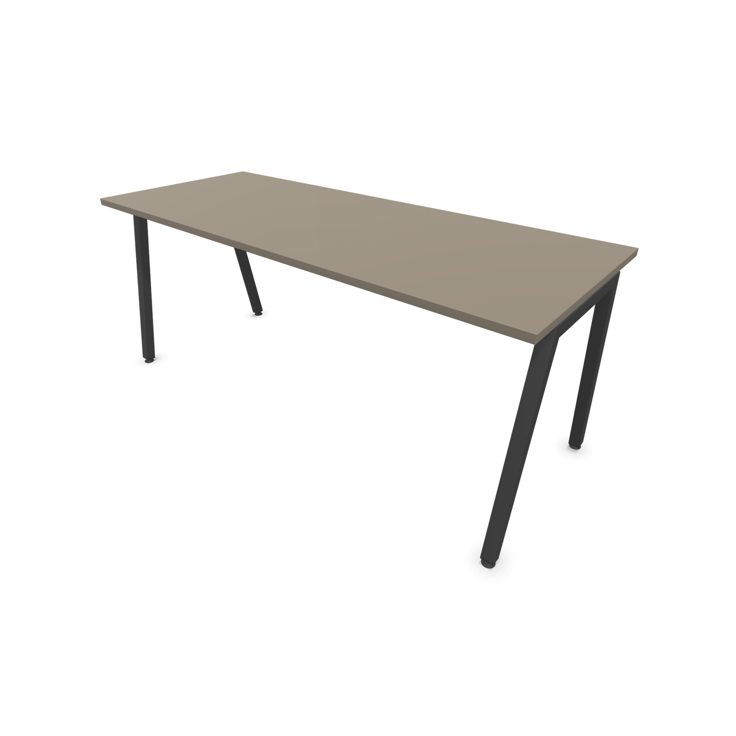 Narbutas Nova A Schreibtisch 1800x700mm -  Gestell Dunkelgrau  - Cubanitgrau - 6023966