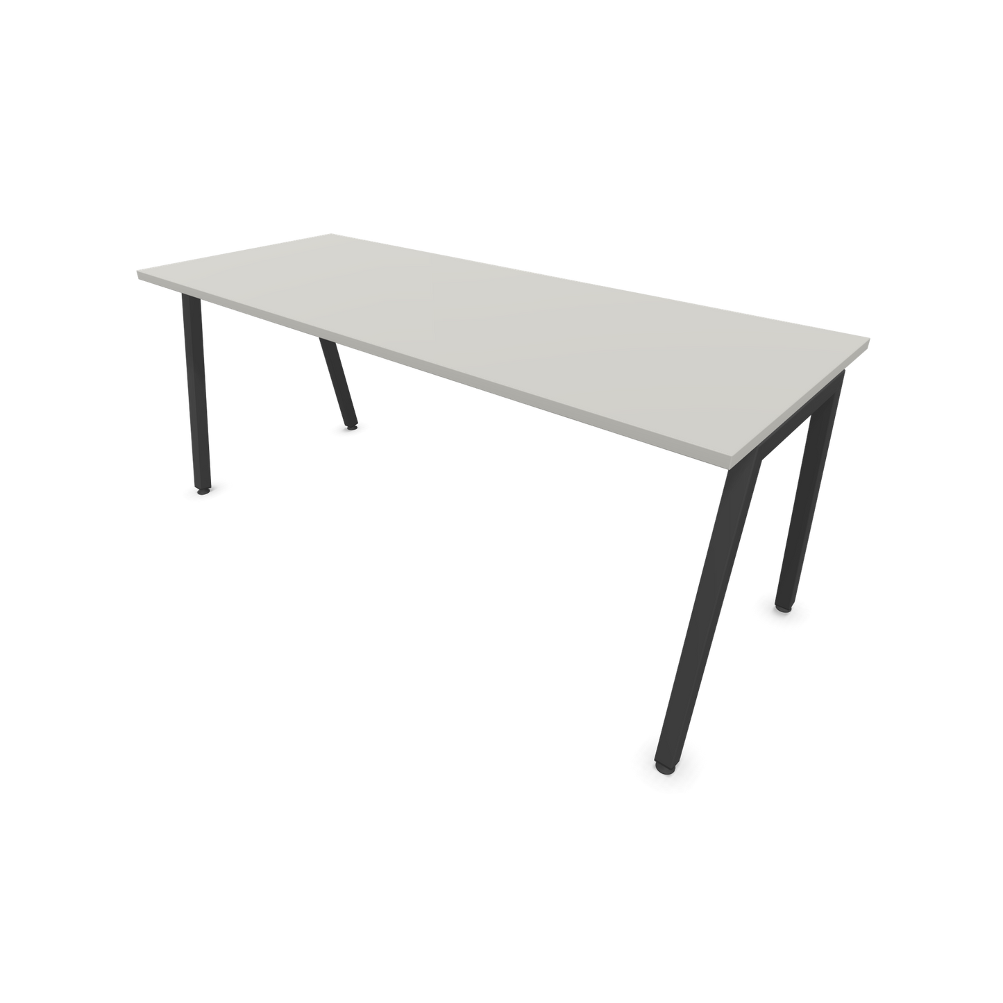 Narbutas Nova A Schreibtisch 1800x700mm -  Gestell Dunkelgrau  - Perlgrau - 6023967
