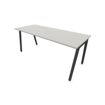 Narbutas Nova A Schreibtisch 1800x700mm -  Gestell Dunkelgrau  - Perlgrau - 6023967