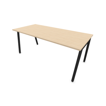 Narbutas Nova A Schreibtisch 1800x800mm - Gestell Schwarz  - Eschendekor sandbeige - 6023970