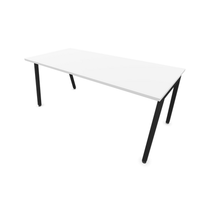 Narbutas Nova A Schreibtisch 1800x800mm - Gestell Schwarz  - Weiss - 6023973
