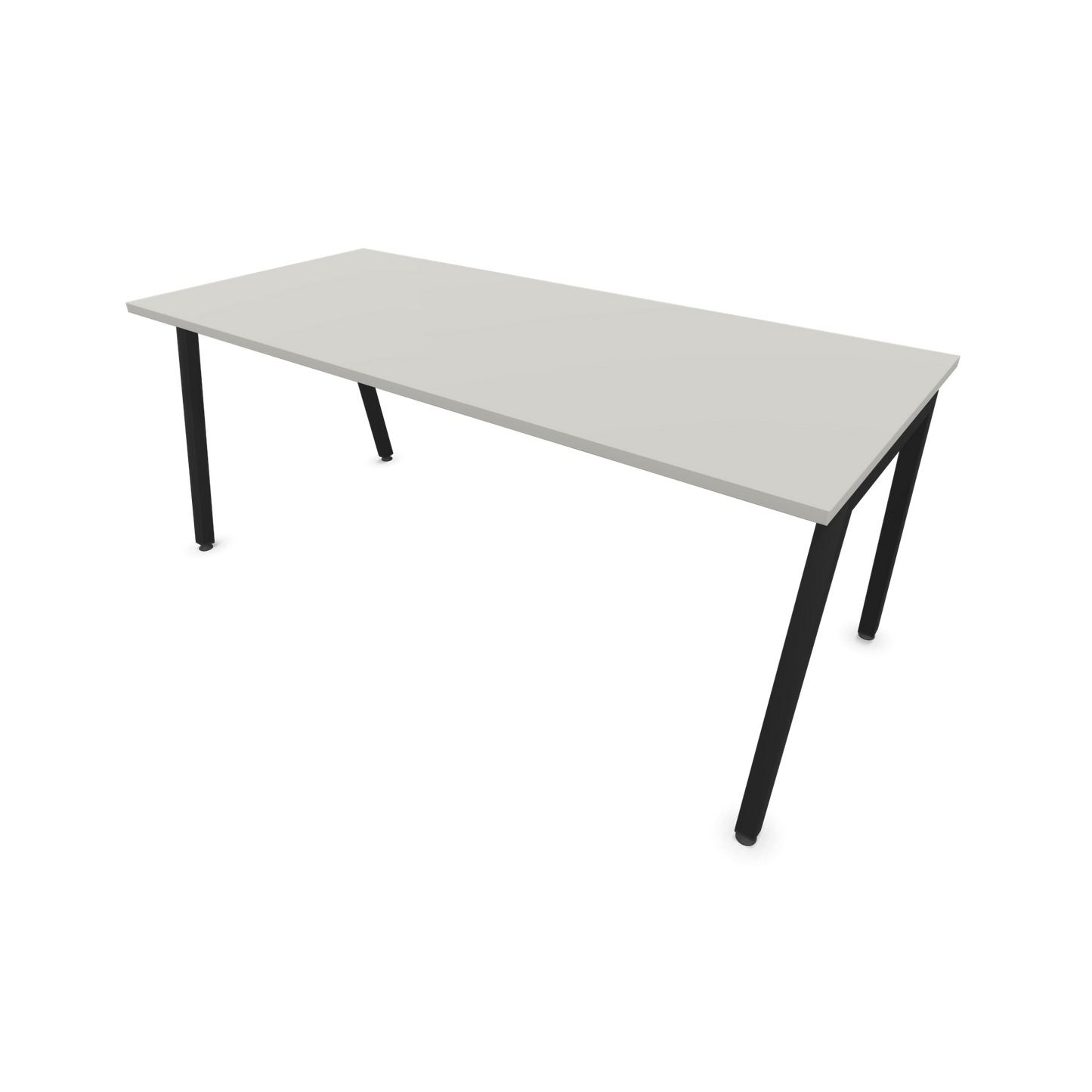 Narbutas Nova A Schreibtisch 1800x800mm - Gestell Schwarz  - Perlgrau - 6023976
