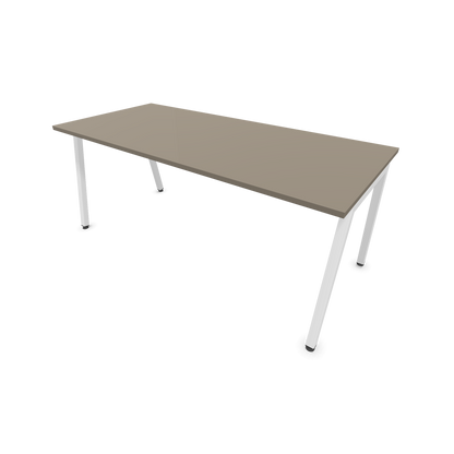 Narbutas Nova A Schreibtisch 1800x800mm - Gestell Weiss  - Cubanitgrau - 6023984